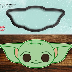 Baby Alien Head Cookie Cutter