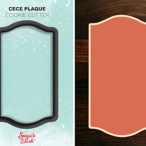Long Rectangle Plaque Cookie Cutter - The Cece