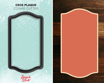 Long Rectangle Plaque Cookie Cutter - The Cece