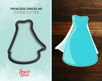 Princess Dress Ice Princess Cookie Cutter #9