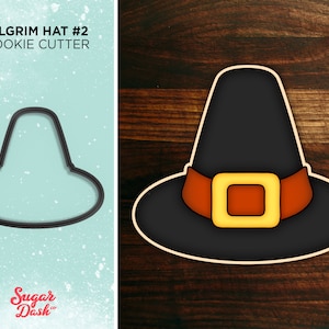 Thanksgiving Pilgrim Hat #3 Cookie Cutter