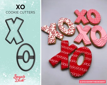 XO Cookie Cutter Set of 2