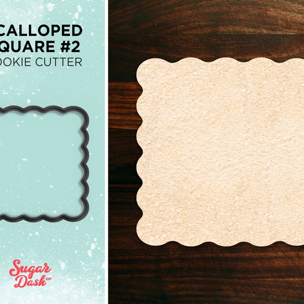 Scalloped Square #2 Cookie Cutter