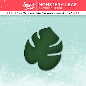Monstera Leaf Cookie Cutter | Tropical Split Leaf