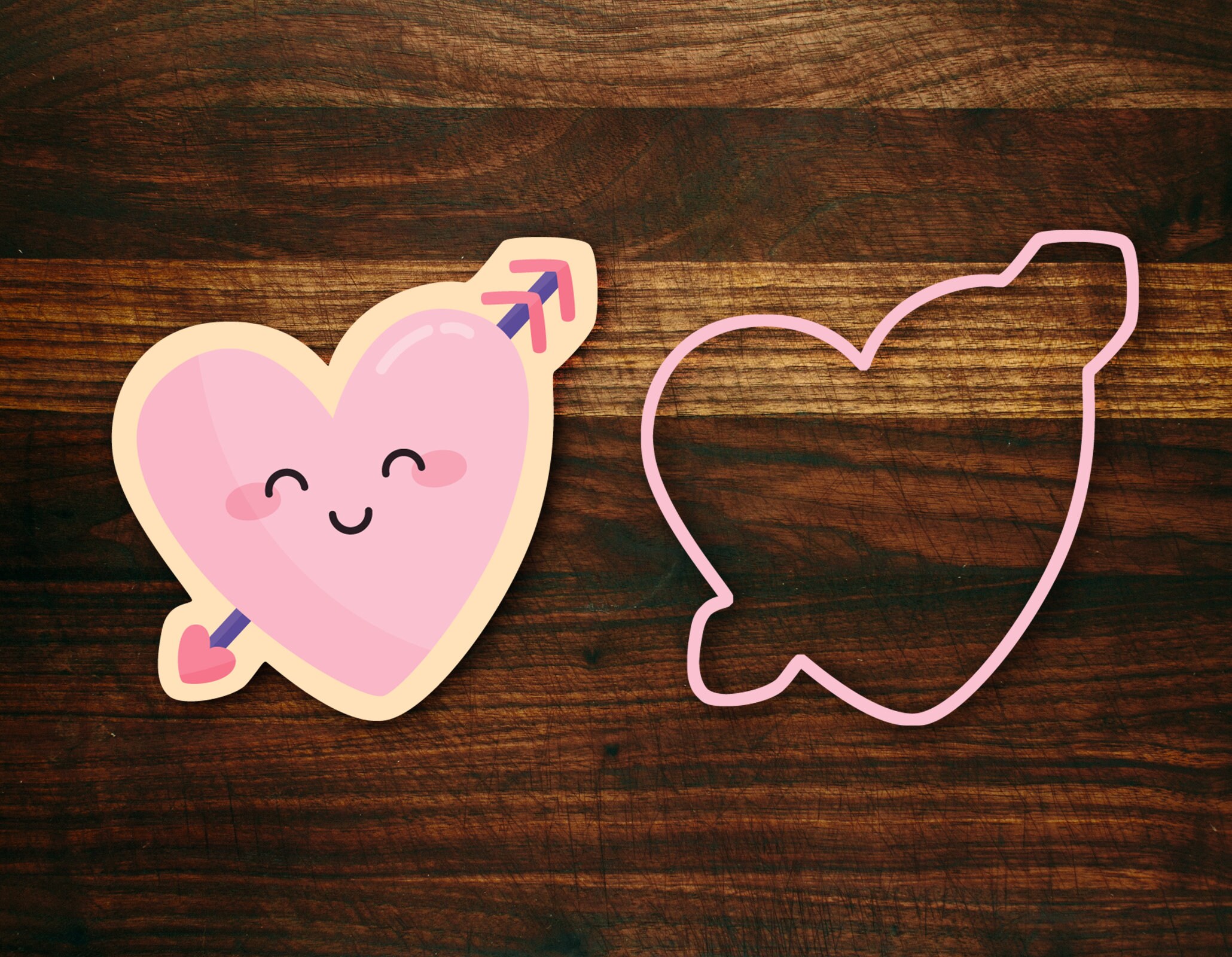 Pastry Tek 6-Piece Metal Heart Cookie Cutter Set in Round Tin Box 1 count box