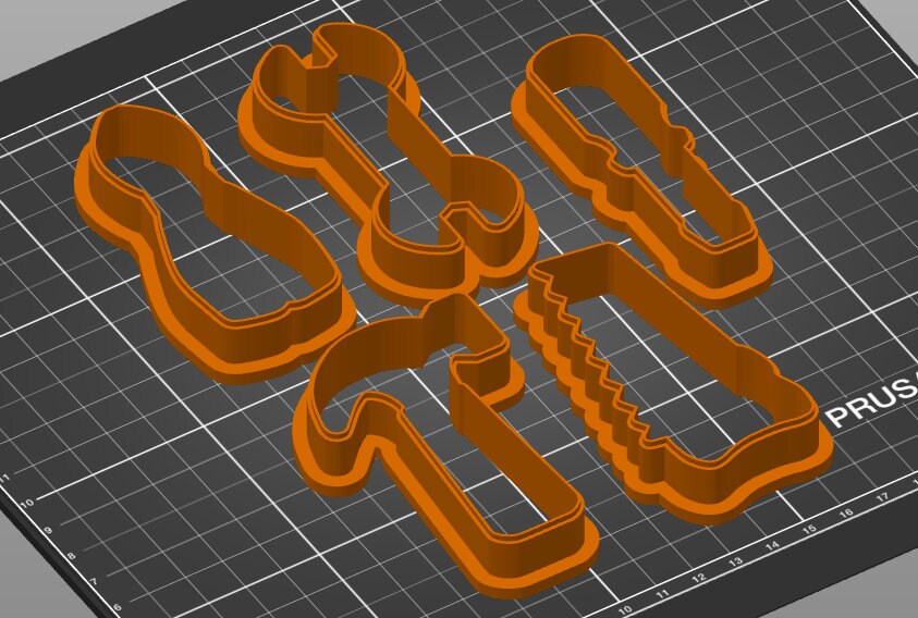 STL Tool Set Cookie Cutters Set of 25 STL Files Etsy