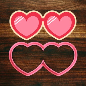 Heart Sunglasses - Valentines Cookie Cutter