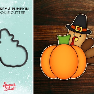 Turkey Pumpkin Cookie Cutter #4 | Thanksgiving
