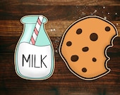 Milk and Cookies Cookie Cutter