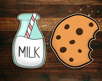 Milk and Cookies Cookie Cutter