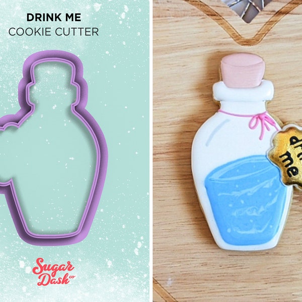 Drink Me Bottle Cookie Cutter