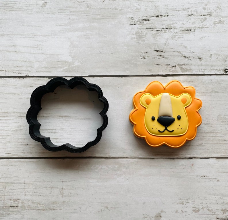 Lion Head Cookie Cutter Etsy