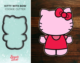 Kitty with Bow Cookie Cutter