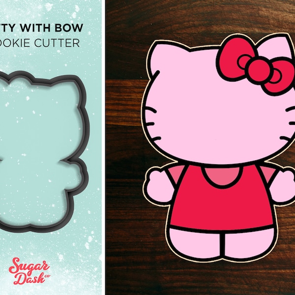 Kitty with Bow Cookie Cutter