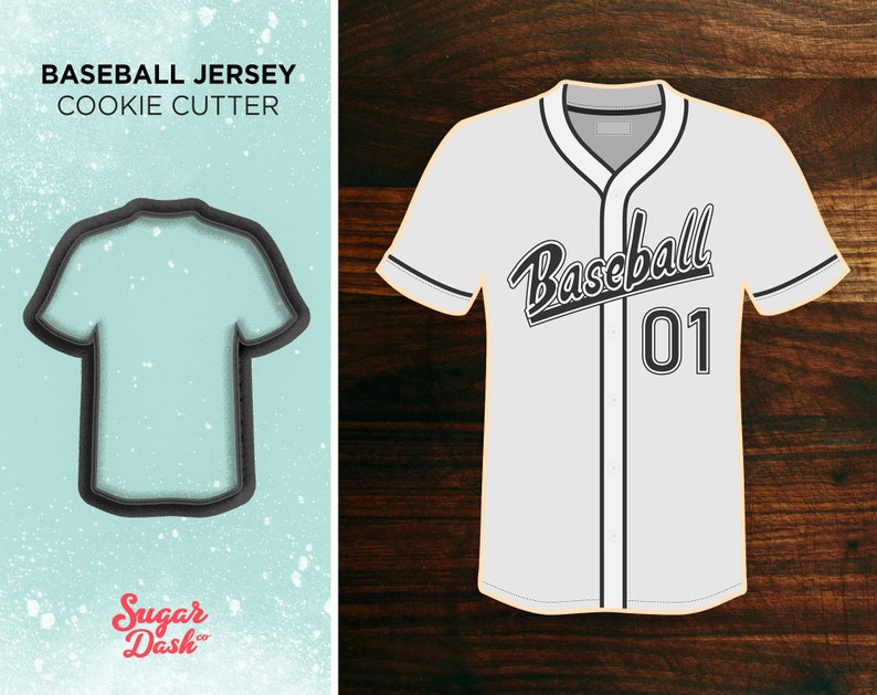 Baseball Jersey Cookie Cutter image 1