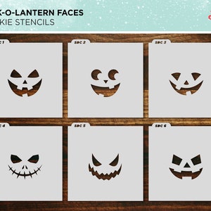 Jack-O-Lantern Faces | Stencil #41