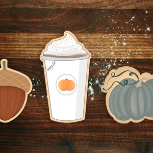 Fall Cookie Cutter Pumpkin Spiced Latte Set