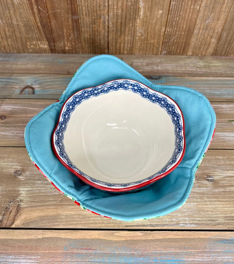 Pioneer Woman Bowl Cozy, Reversable Bowl Cozy, Fabric Cotton Bowl Cozy