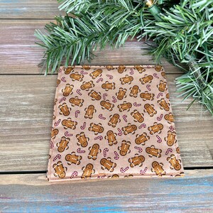 Christmas Fabric Coaster, Drink Coaster, Gingerbread Man Fabric Coaster, Brown Fabric Coaster, Handmade Christmas Coaster, Holiday Coaster