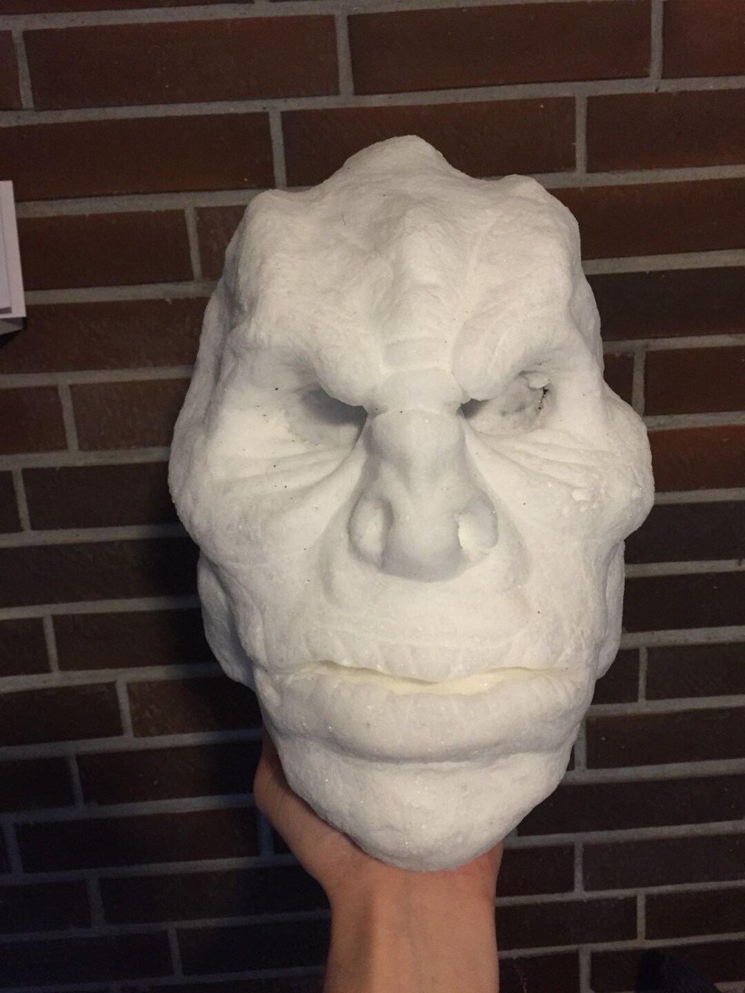 Troll Foam Mask Unpainted and Uncut Etsy