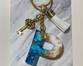 Resin Letter Keychain- 26 Letters available