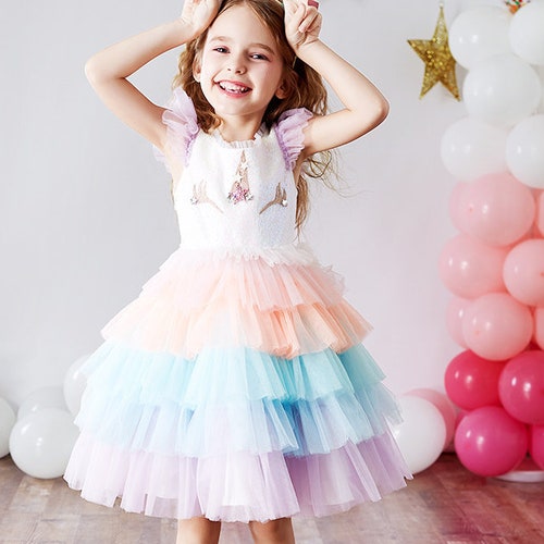 Unicorn Dress Girl Unicorn Dress 