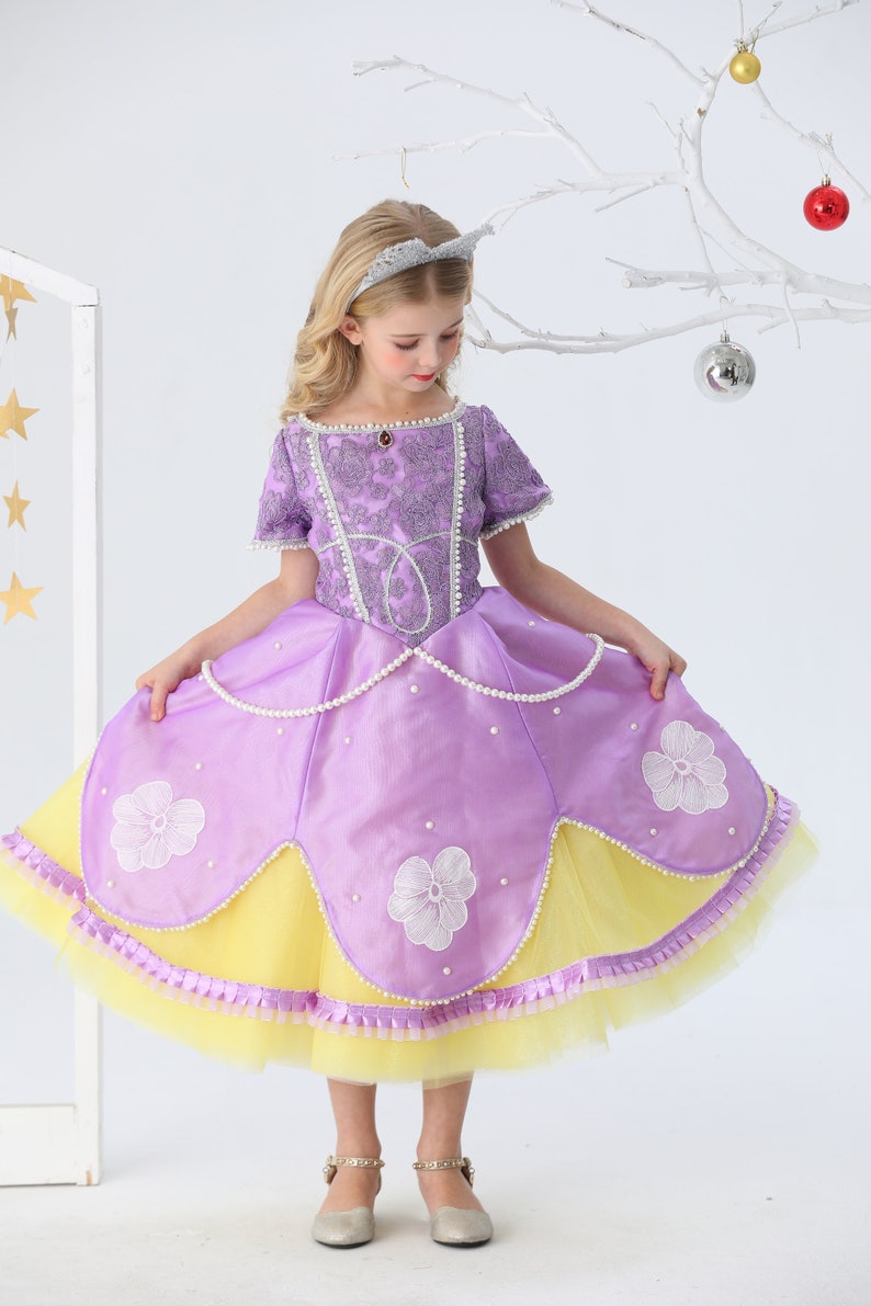 Luxury Sofia dresses| Sofia the first dress for girl Sofia dress for toddler| Sofia the first dress| |