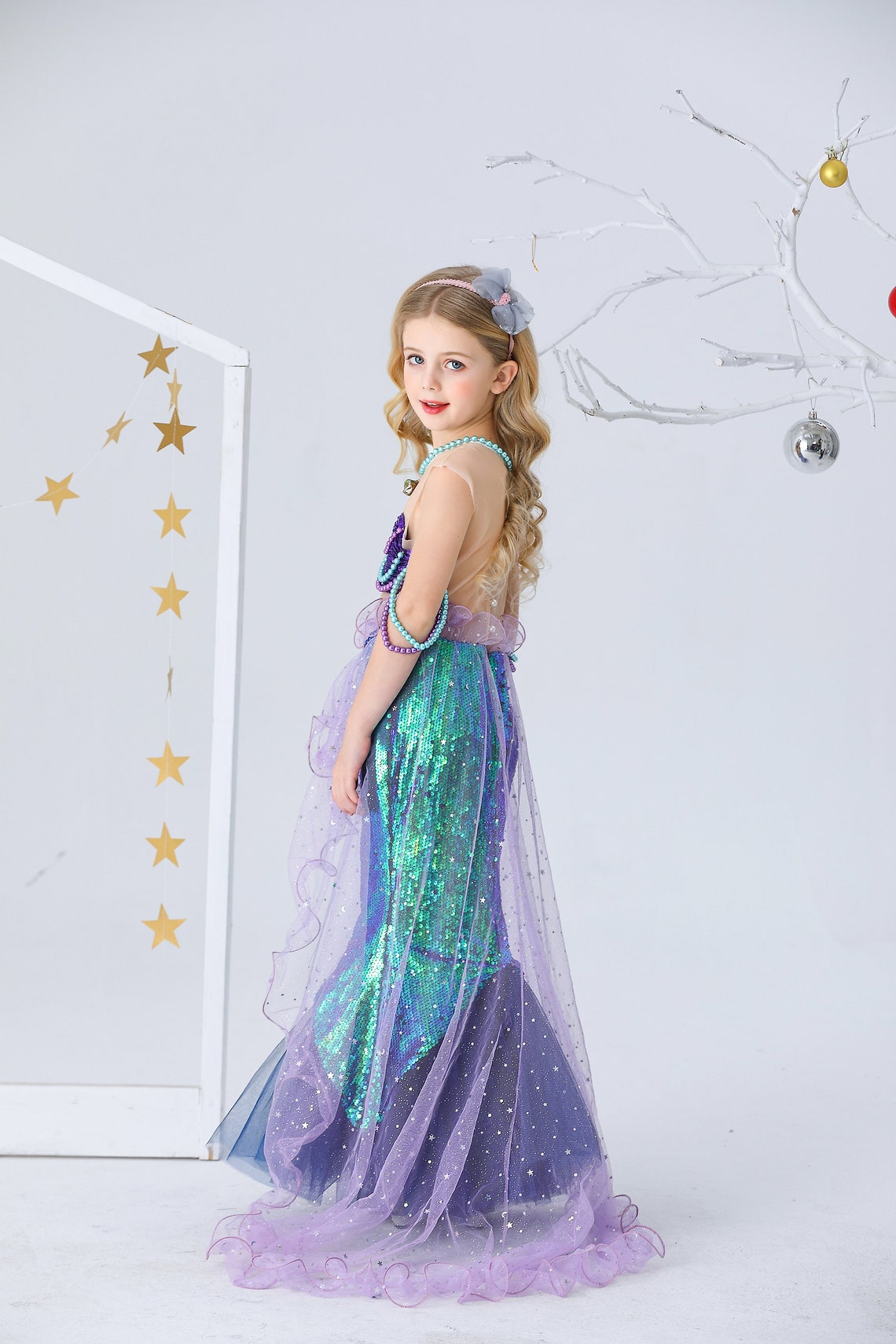 Luxury Mermaid dress girls Mermaid dress toddler Mermaid Etsy