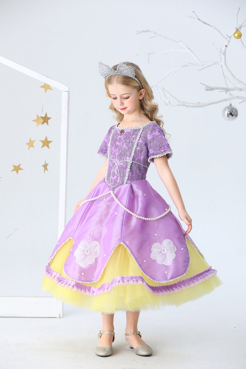 Luxury Sofia dresses| Sofia the first dress for girl Sofia dress for toddler| Sofia the first dress| |