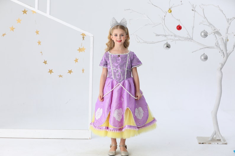 Luxury Sofia dresses| Sofia the first dress for girl Sofia dress for toddler| Sofia the first dress| |