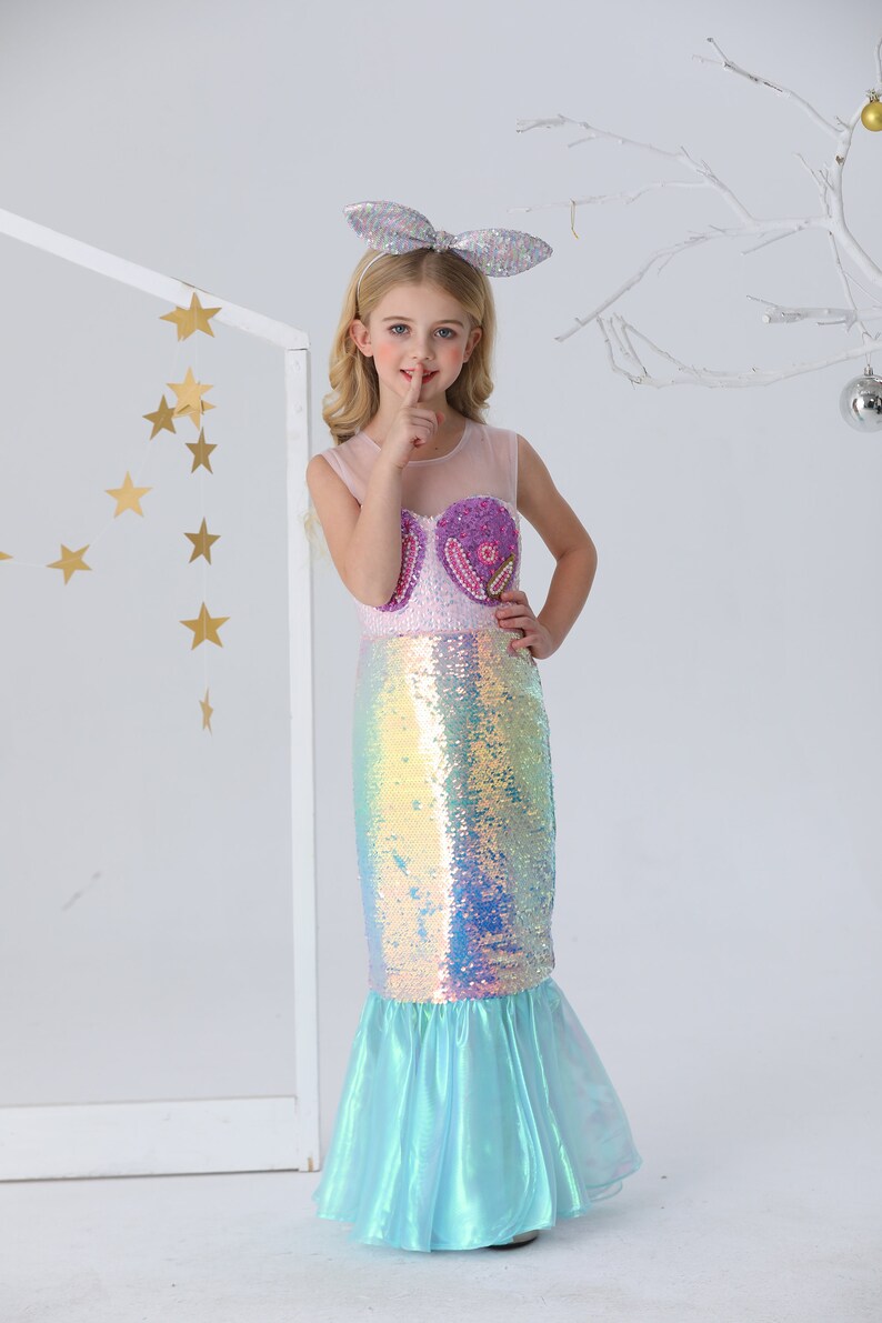 Mermaid Dress Girls Mermaid Dress Toddler Mermaid Dress | Etsy
