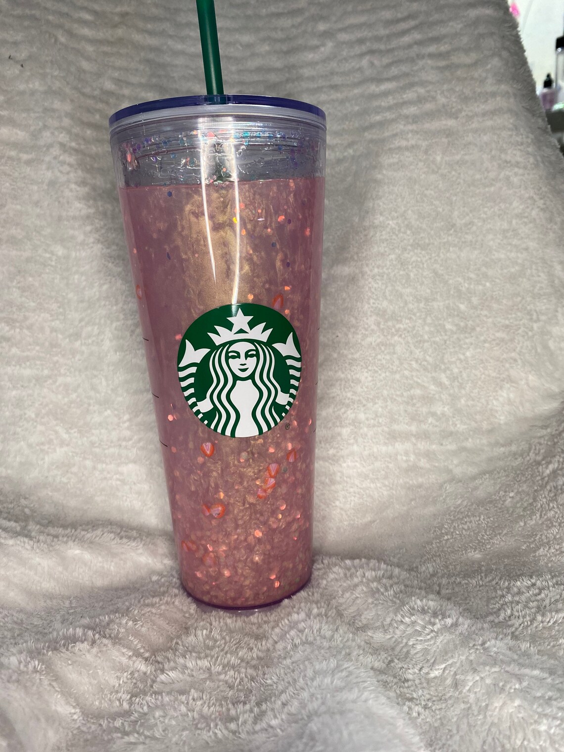 Pink drink Starbucks tumbler Etsy
