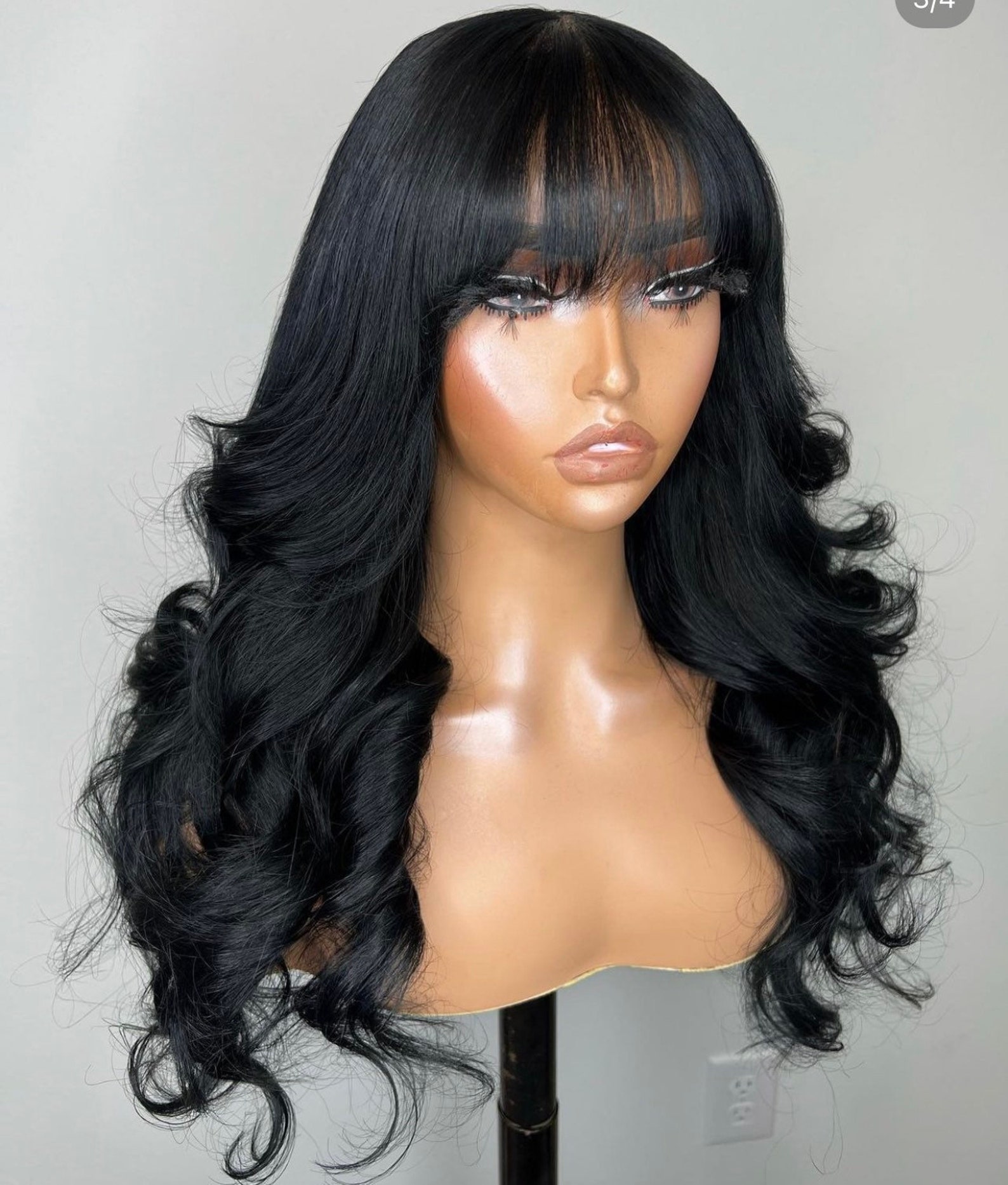 Serene Lace Front Wig With Bangs Artwork in HD Serene Lace Front Wig With Bangs Artwork in HD
