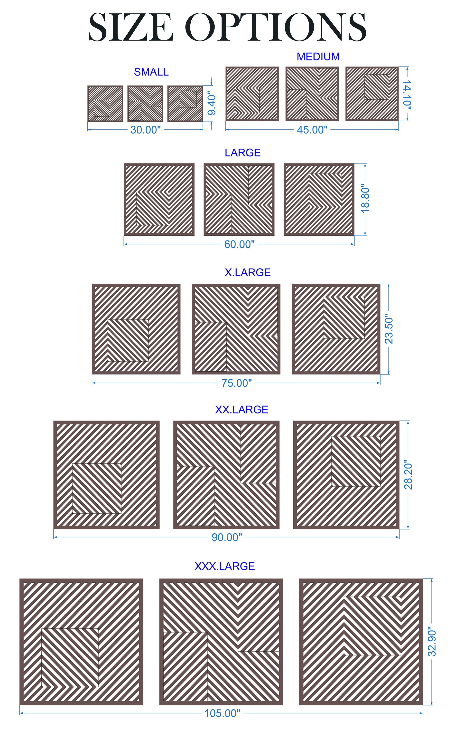 Illusion Geometric Wood Wall Art set of 3 Modern Wood Art Etsy