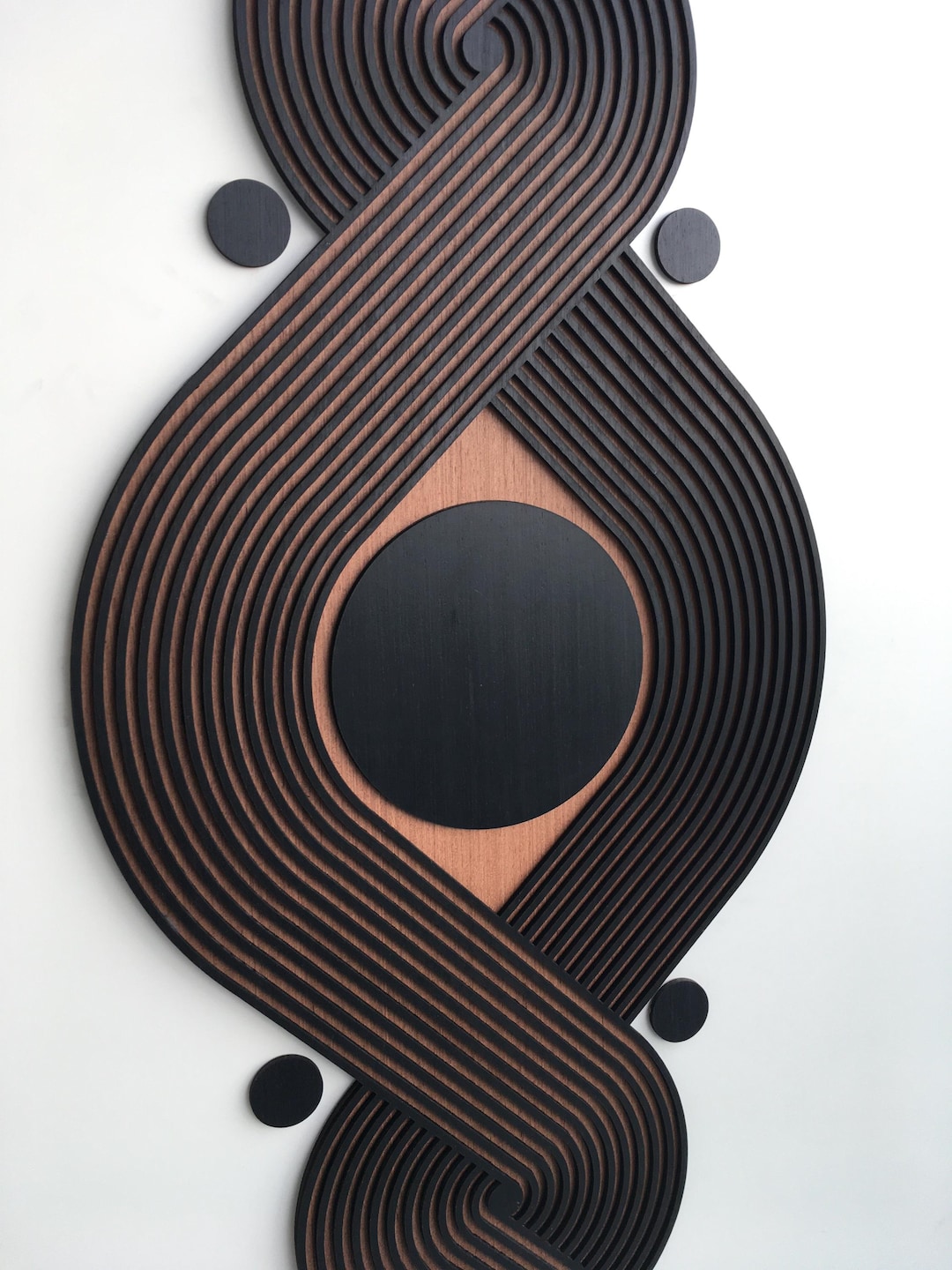 Infinite Flow 3rd Eye Wood Wall Art - Modern Wood Art - Knot Art ...