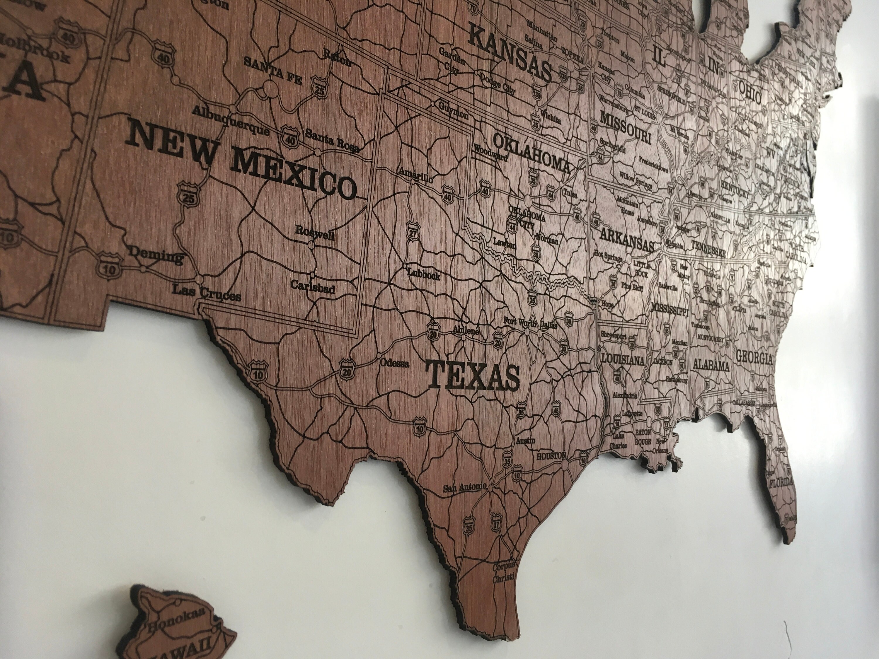 USA Travel Map United States Wood - Il Fullxfull.3627656801 Mapa 