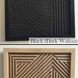 Geometric Wood Wall Art (set of 2) - Modern Wood Art - Minimal [WITH ...