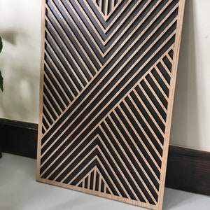 Geometric Wood Wall Art - Modern Wood Art - Minimal - Wood Paintings ...