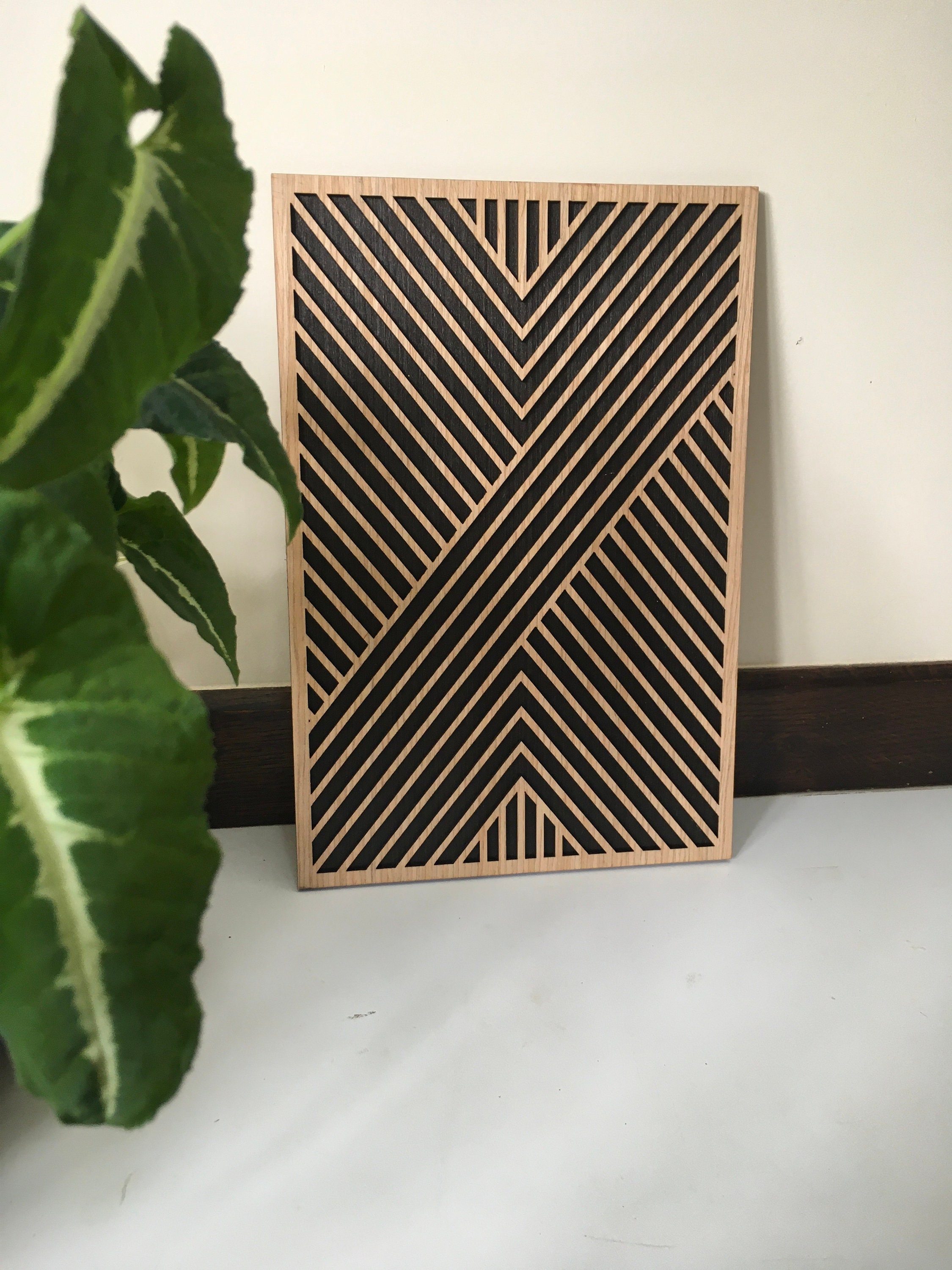 Geometric Wood Wall Art Modern Wood Art Minimal Wood - Etsy