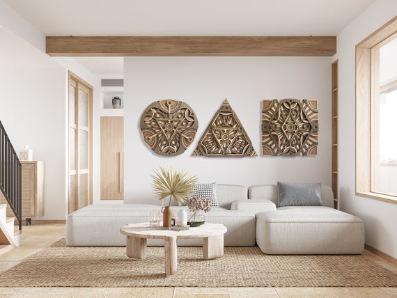 Triangle - Hypnotic Shapes (extra Large Wall Art Abstract, Ethnic