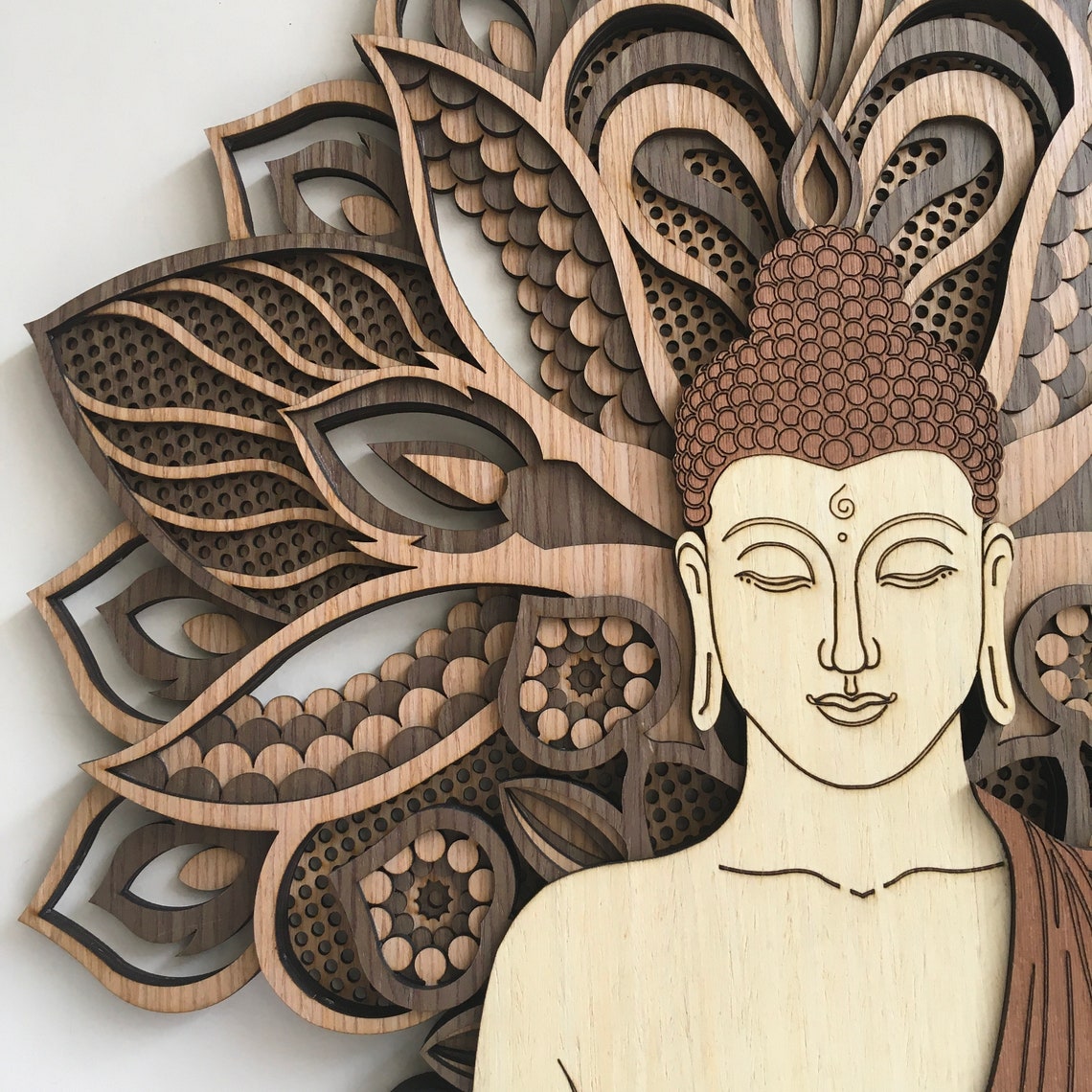 Buddha Wall Art Tree of Life Wall Decor Wood Burning Art Etsy