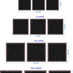 Geometric Wood Wall Art (set of 3) - Modern Wood Art - Minimal - Oak ...
