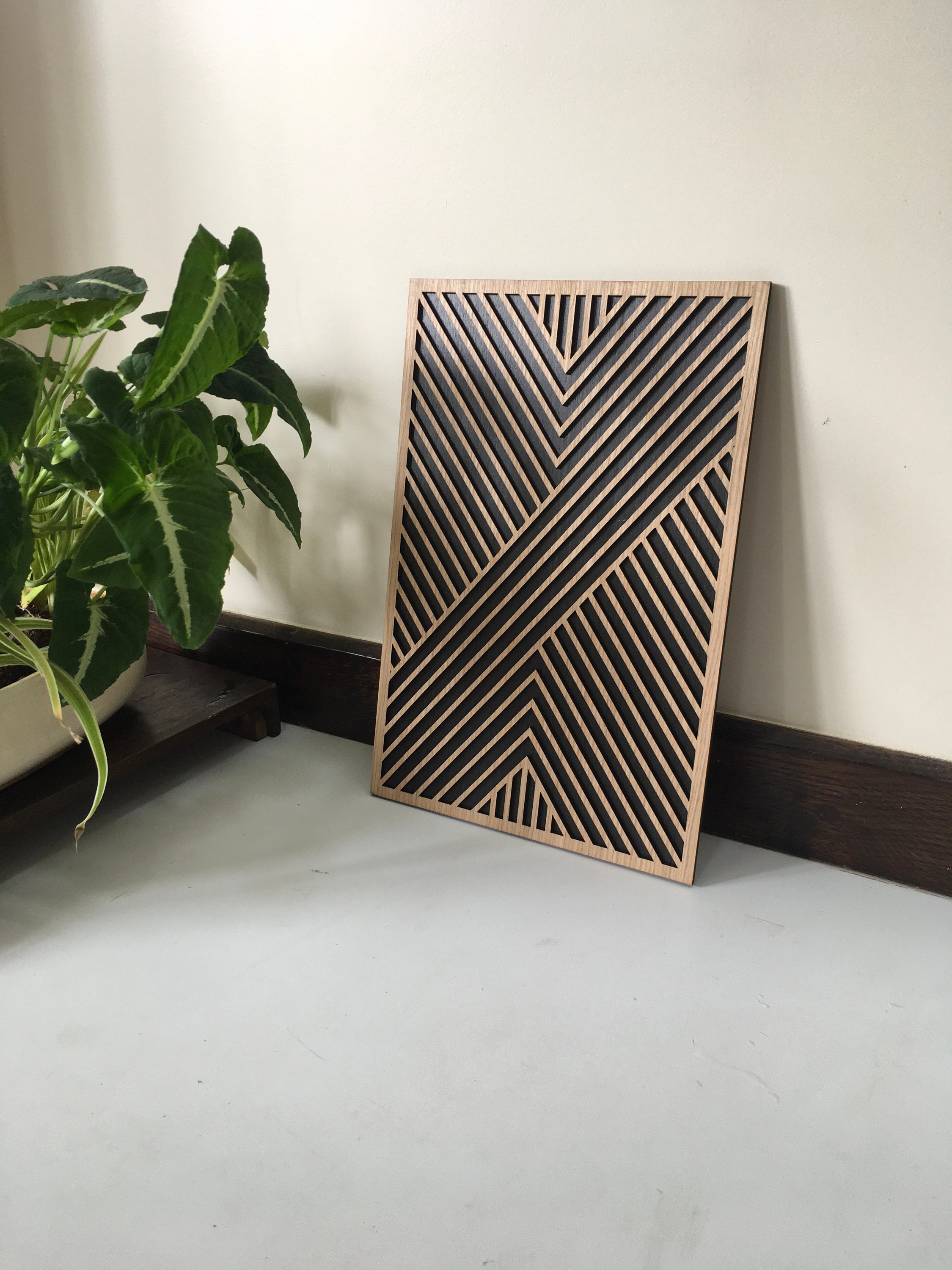 Geometric Wood Wall Art Modern Wood Art Minimal Wood - Etsy