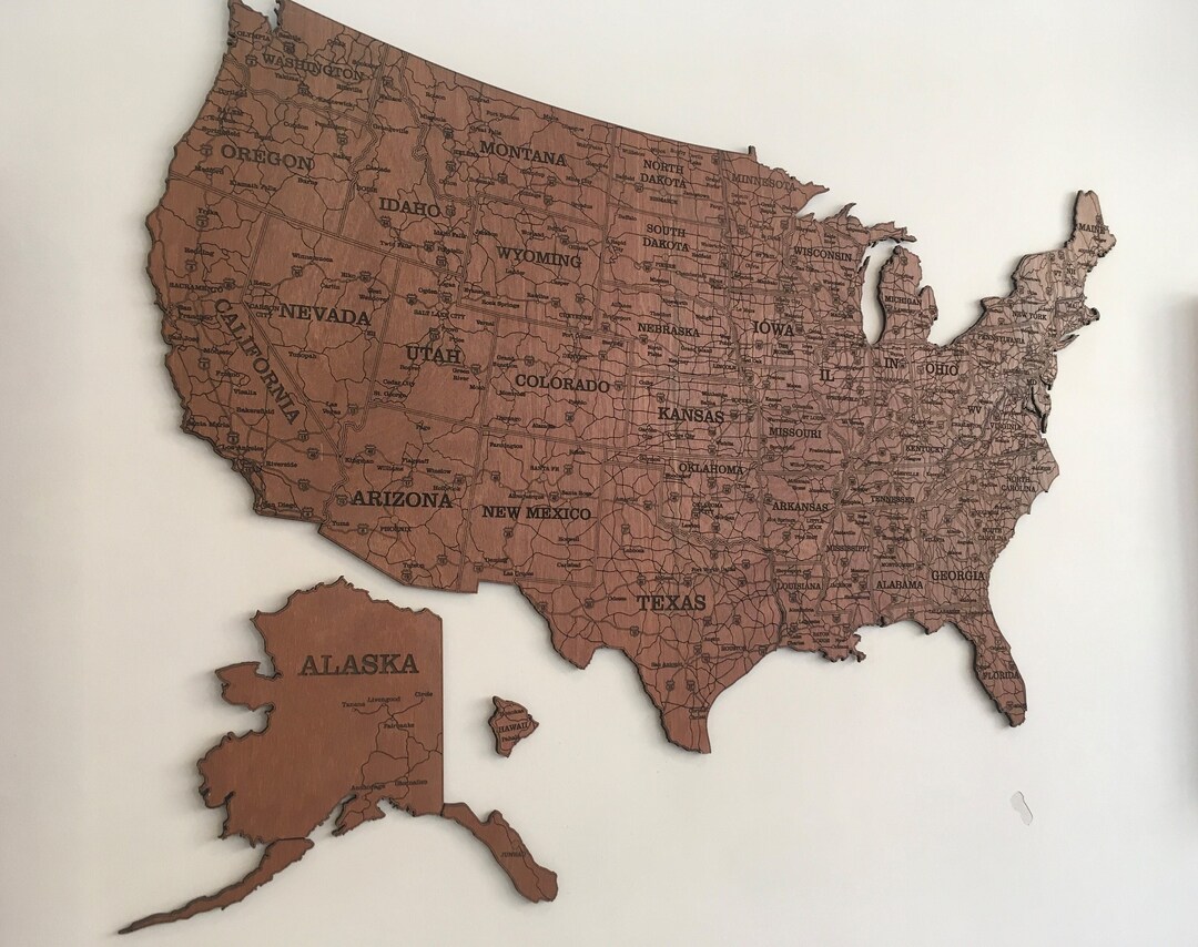 USA Travel Map United States Wood - Il 1080xN.3627659597 Gv1t 