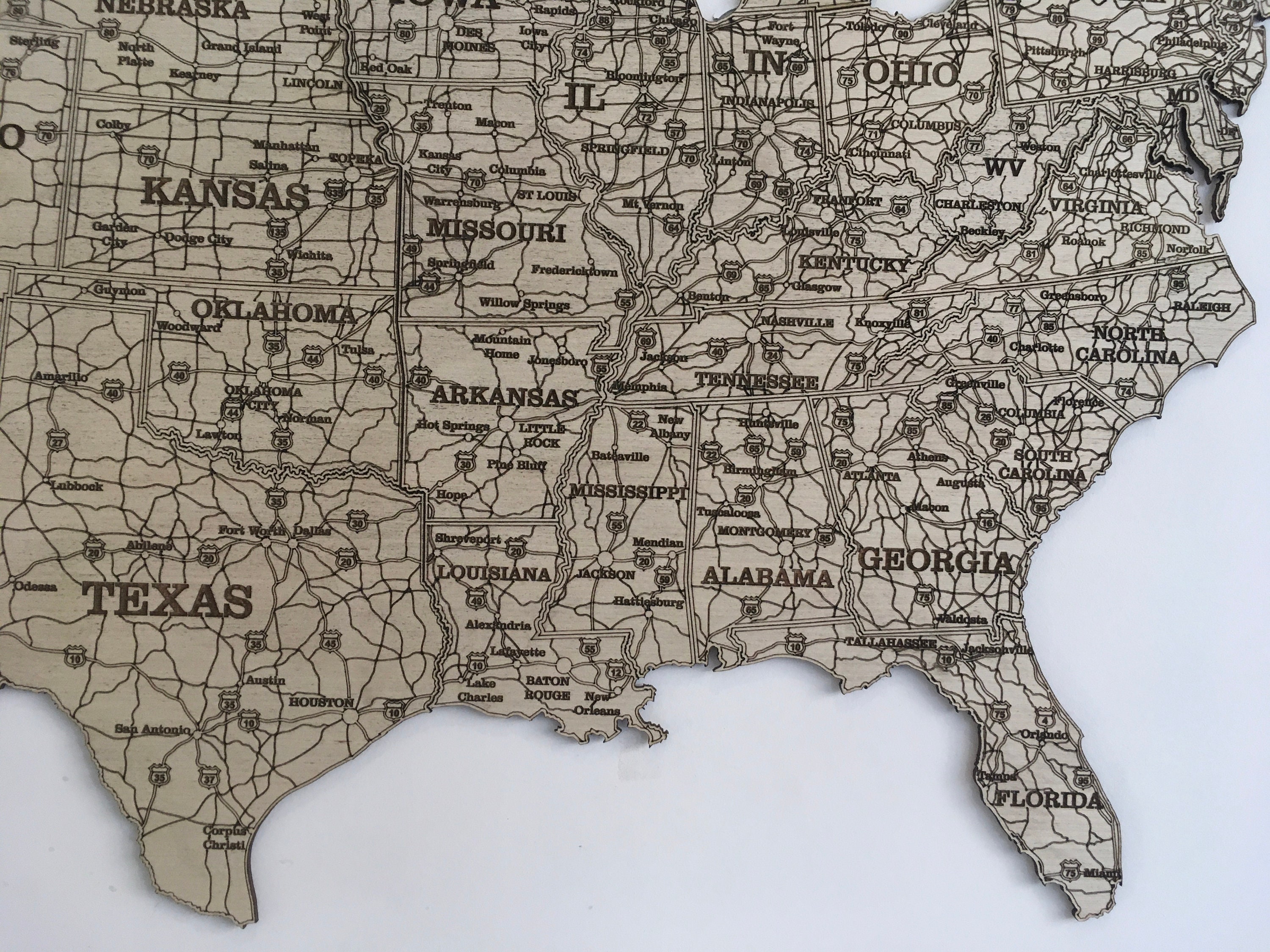 USA Travel Map United States Wood - Il Fullxfull.3627622681 Kbze 