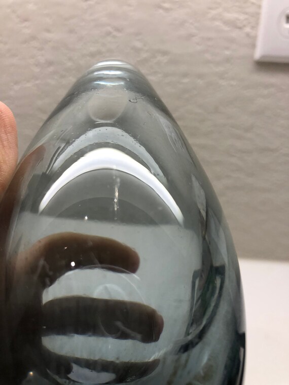 Vintage Sweden Kosta Boda 『Teardrop』 Kosta Boda Teardrop Raindrop drop Vase Signed 47800 Warff