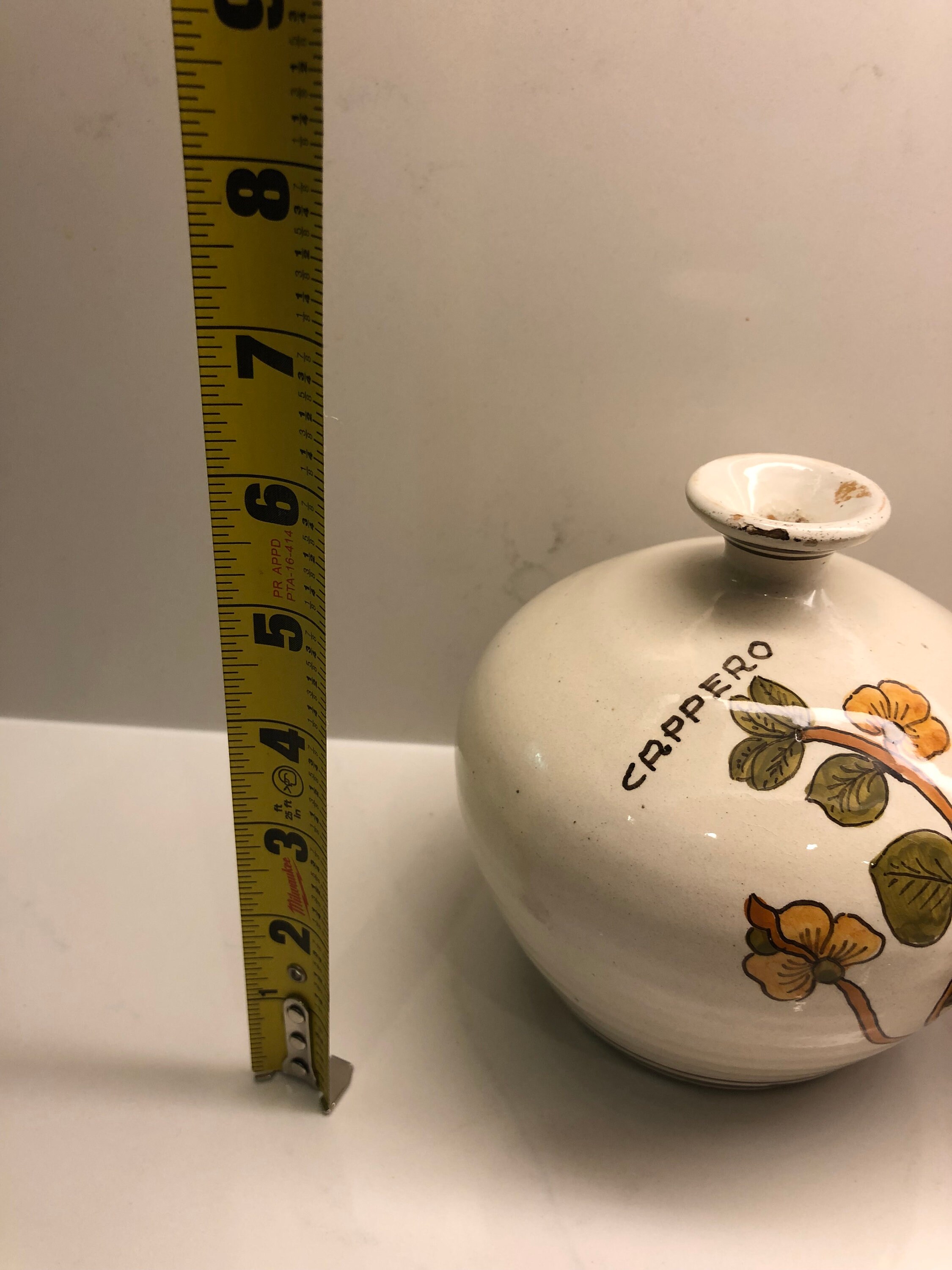 デルータ陶器 限定版 手描き ヴィンテージ イタリア陶器 花瓶 ペア