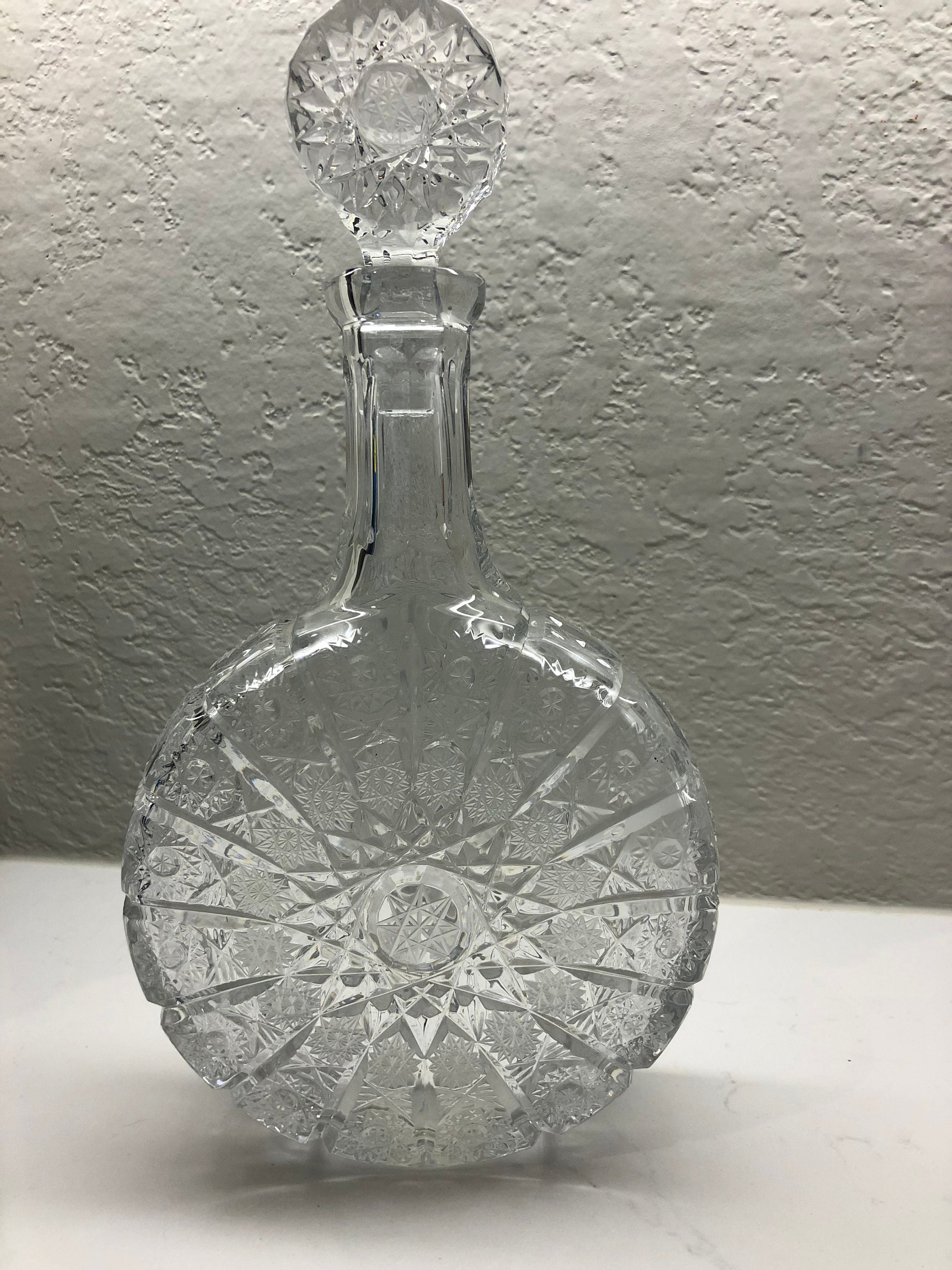 Crystal Decanter Made in Poland Irena Etsy UK