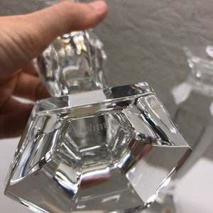 Nachtmann crystal made in Germany neiman marcus vintage candle holders