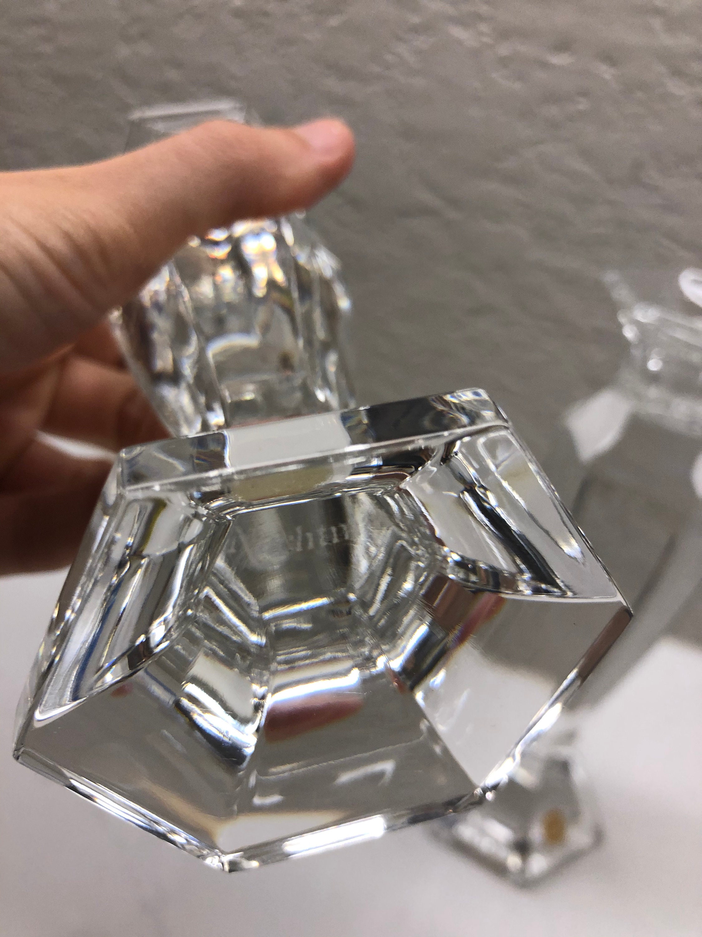 Nachtmann crystal made in Germany neiman marcus vintage candle holders
